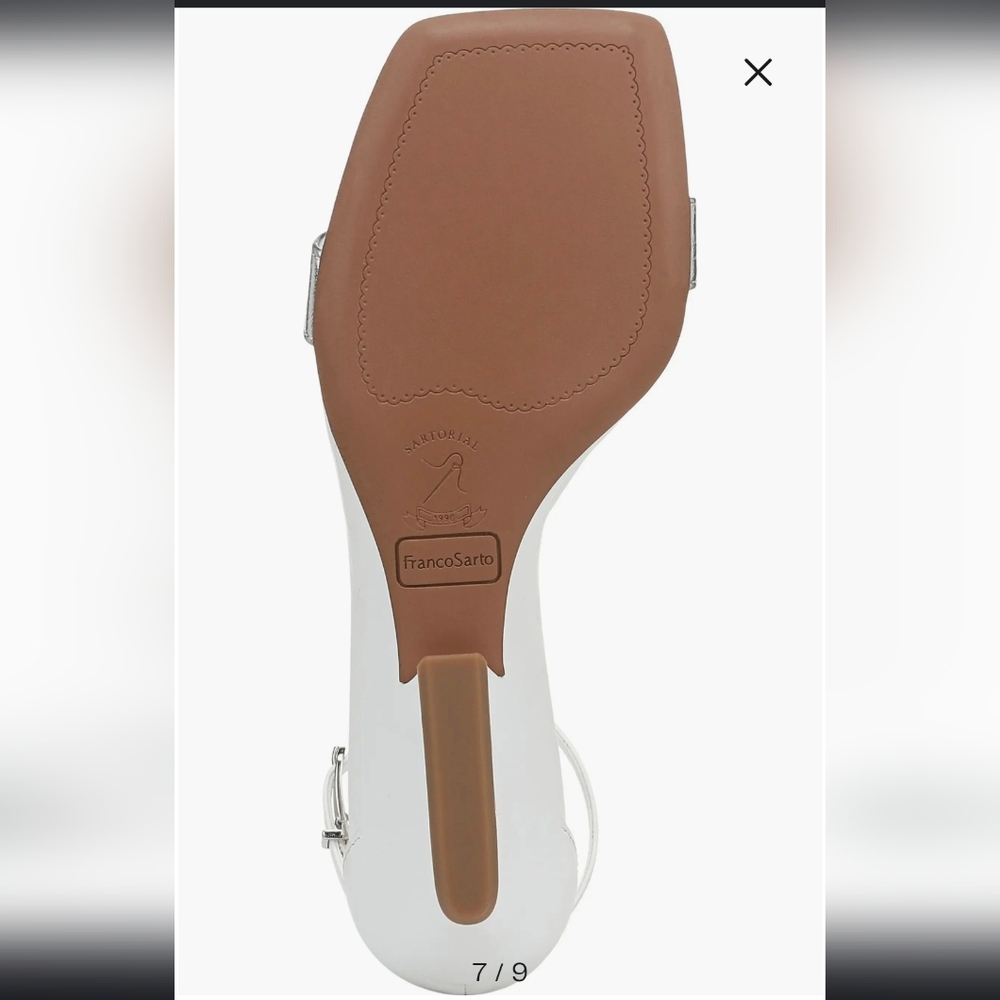 Silver Wedge Sandals - Picture 7 of 11
